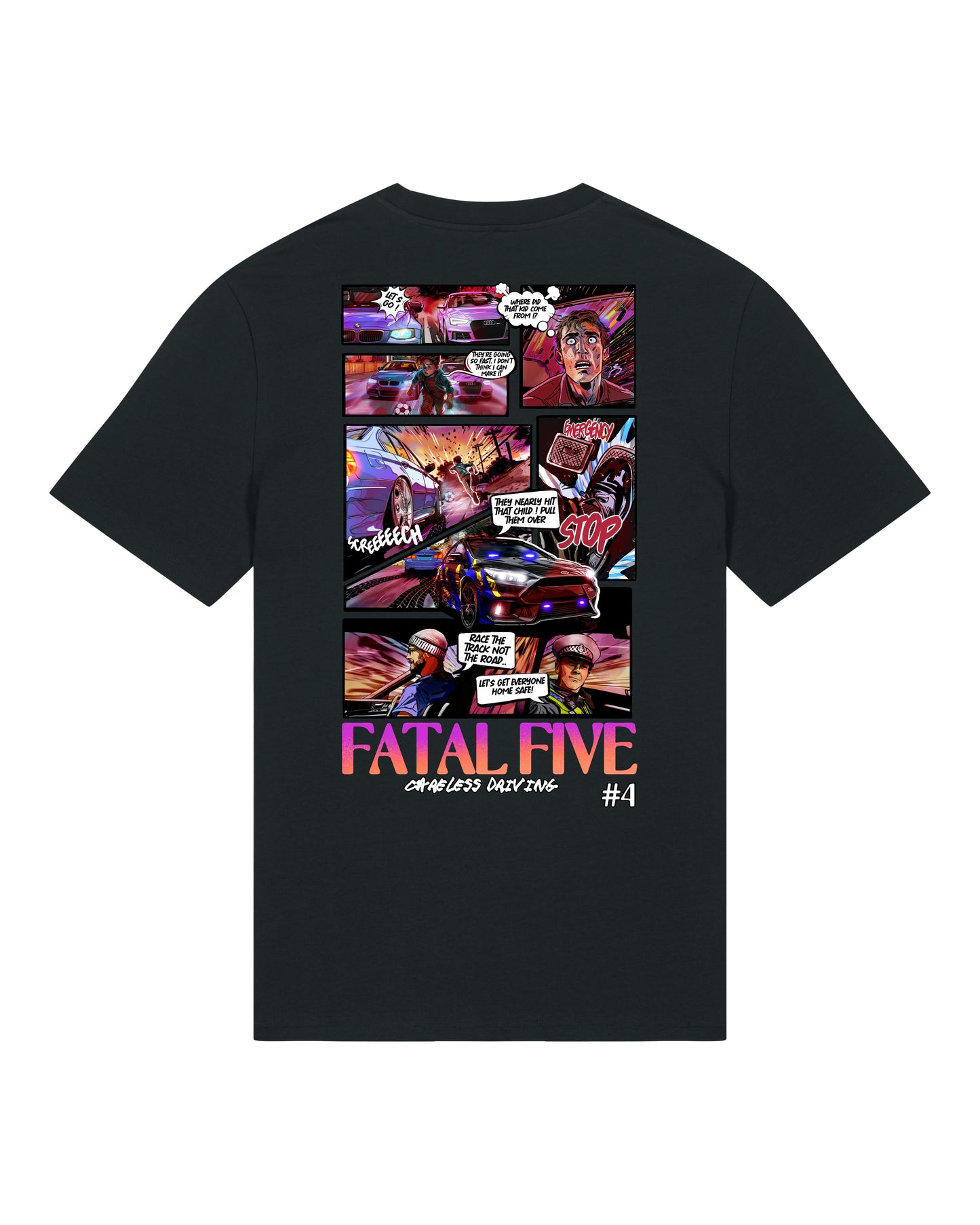 Fatal Five Careless Driving T-Shirt Black