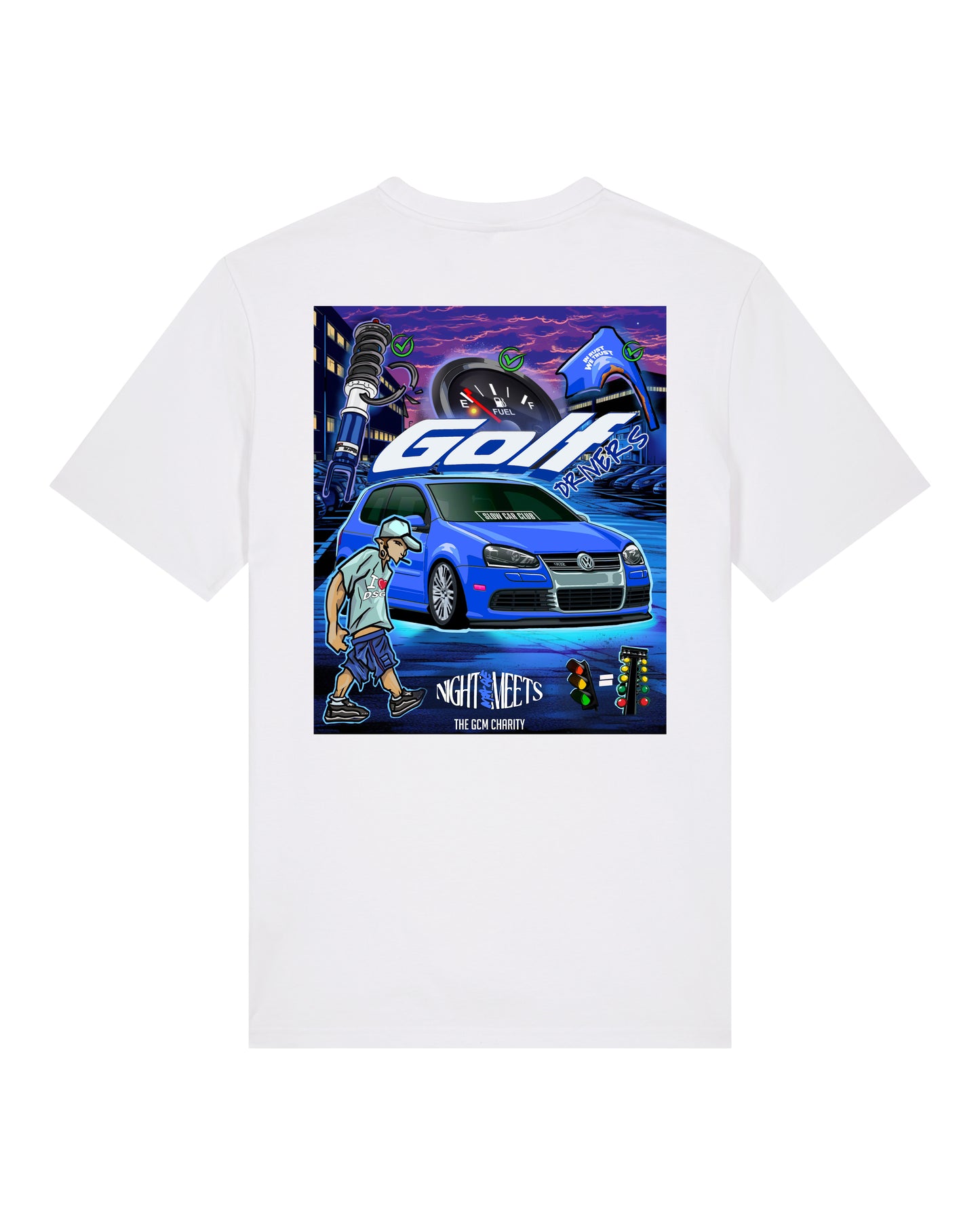 Nightmare Meets Golf T-Shirt White