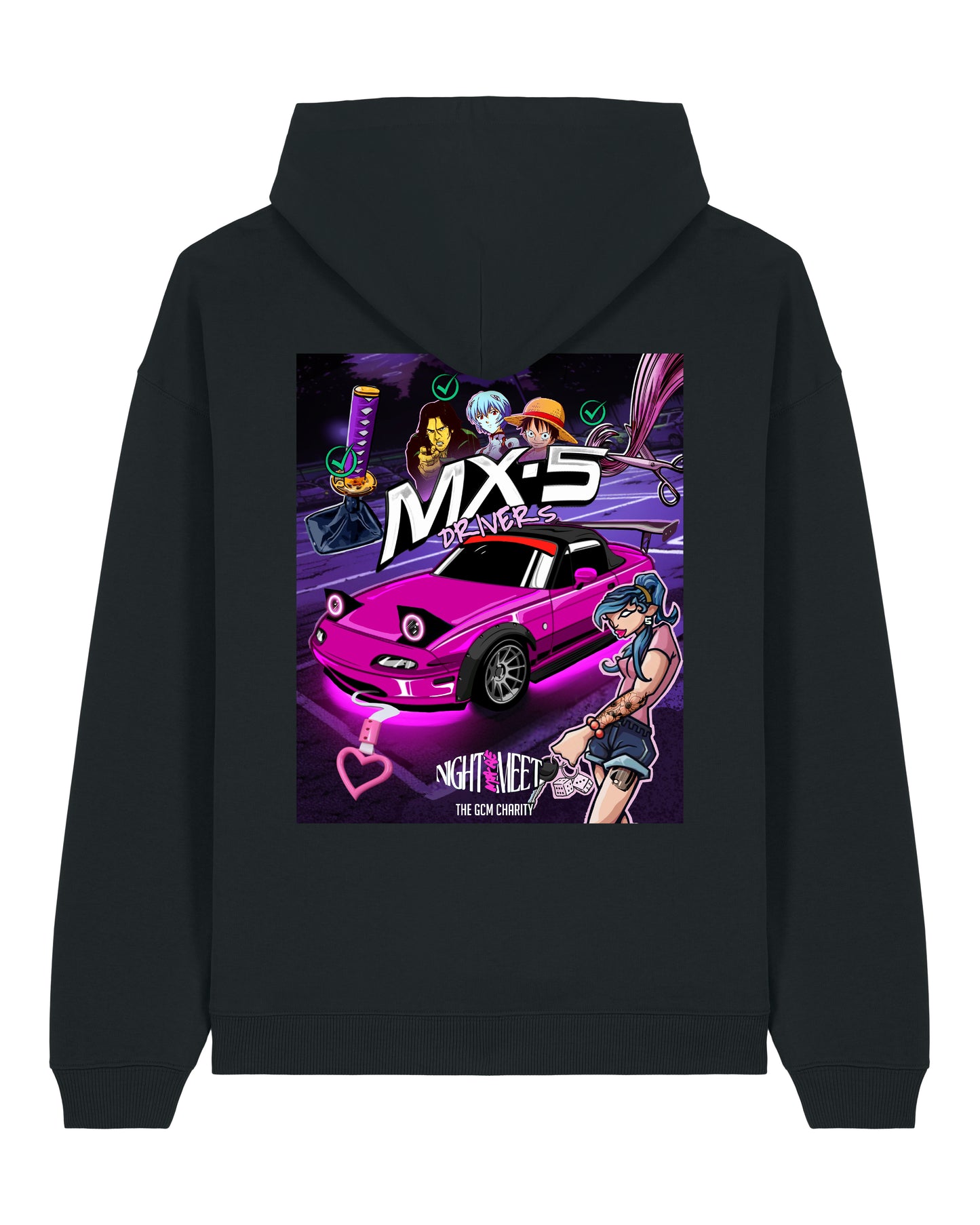Nightmare Meets MX-5 Hoodie Black