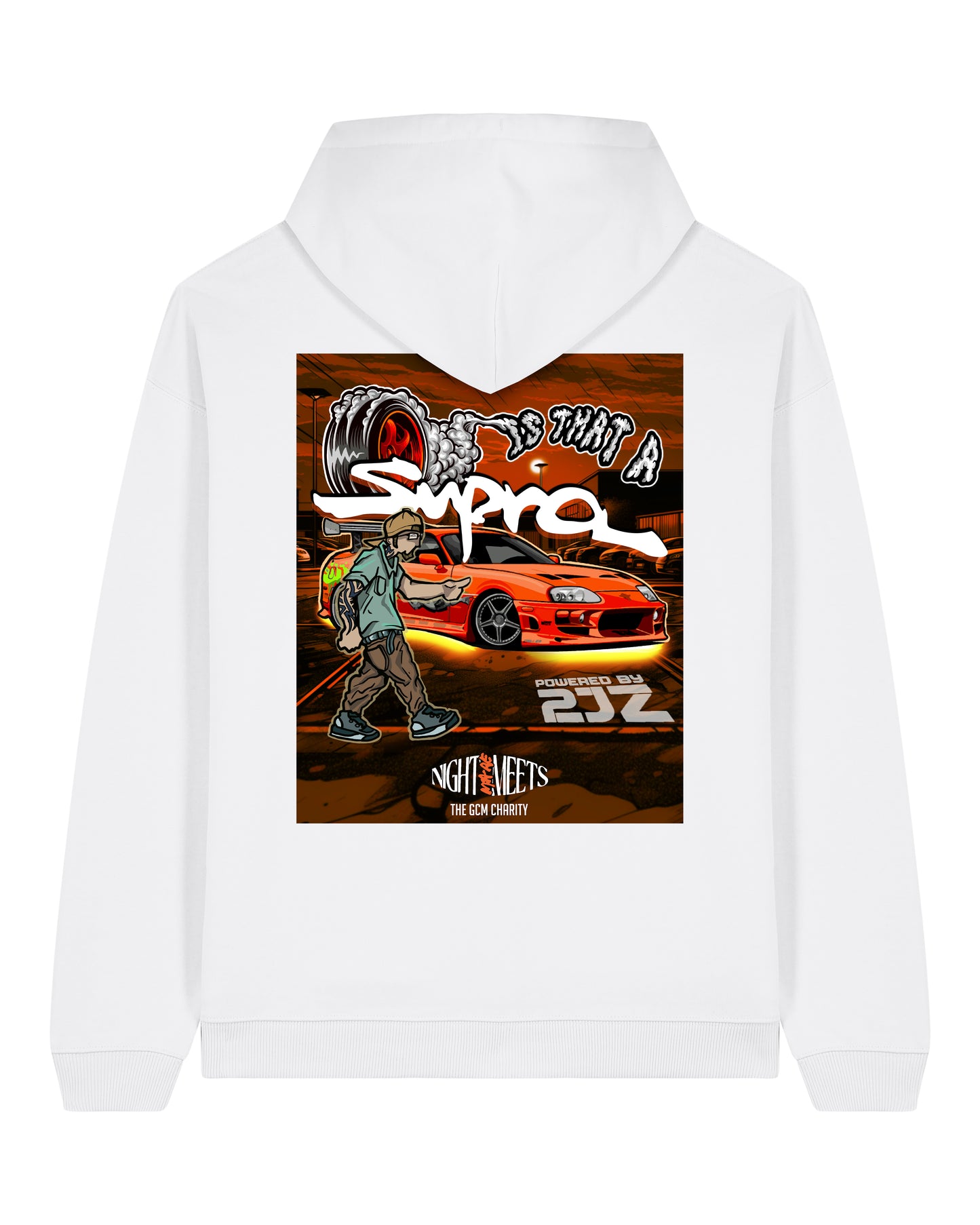 Nightmare Meets Supra Hoodie White