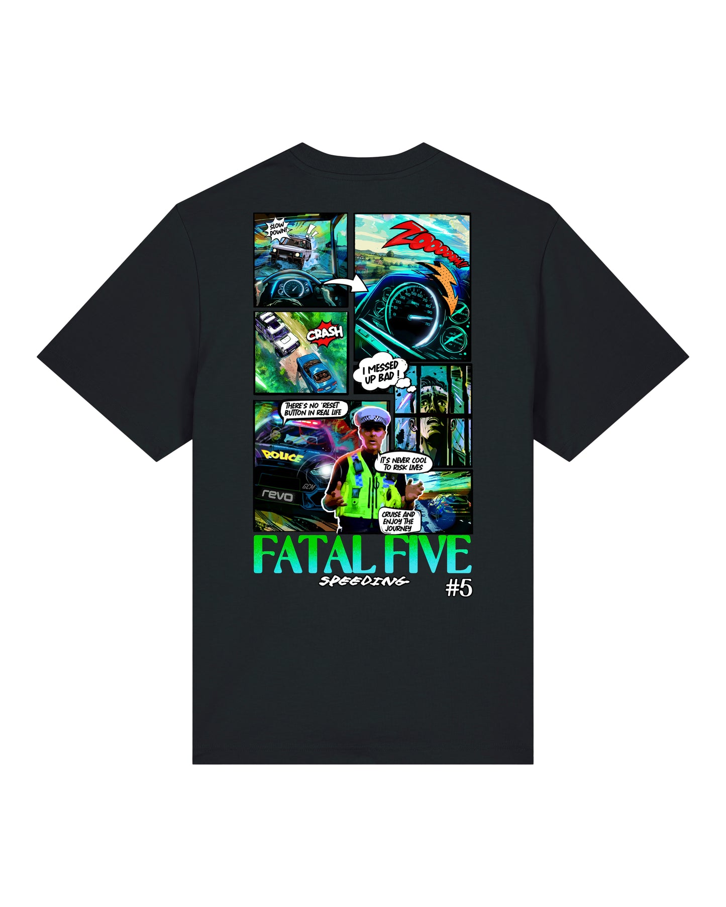 Fatal Five Speeding T-Shirt Black