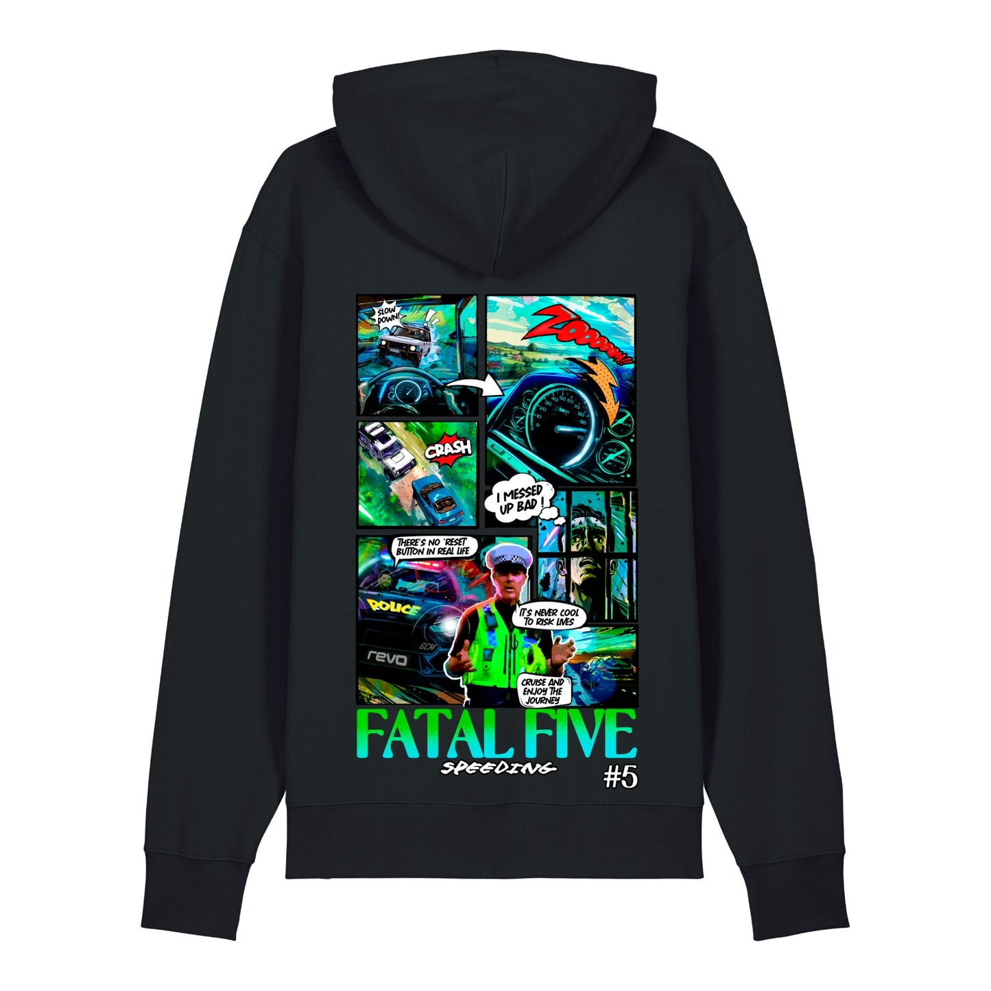 Fatal Five Speeding Hoodie Black (SX705)