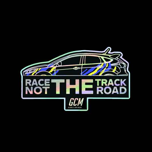 Race The Track Not The Road Shine Sticker