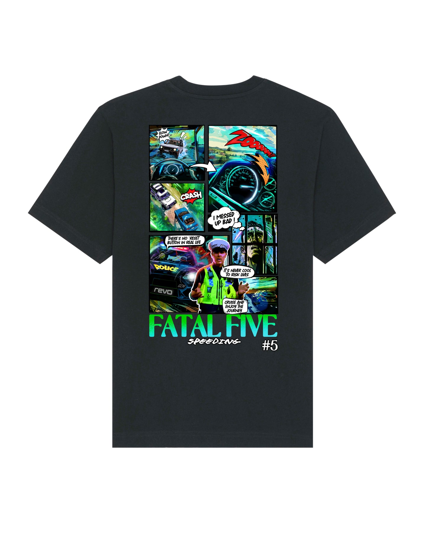 Fatal Five Speeding T-Shirt Black