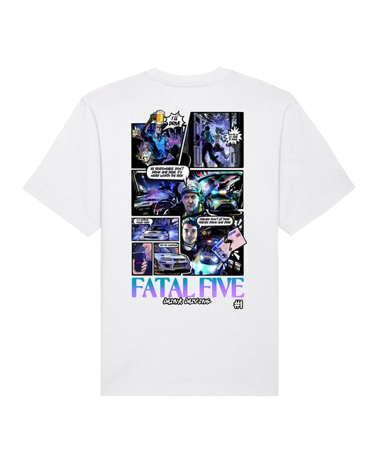 Fatal Five Drink Driving T-Shirt White