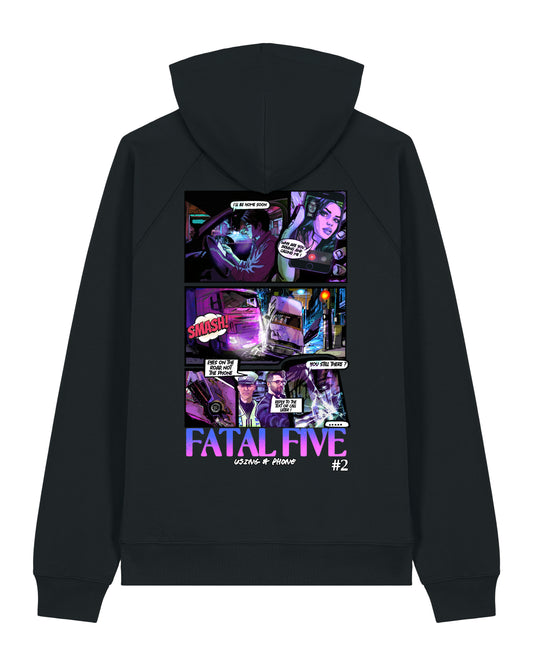 Fatal Five Using a Phone Premium Hoodie Black