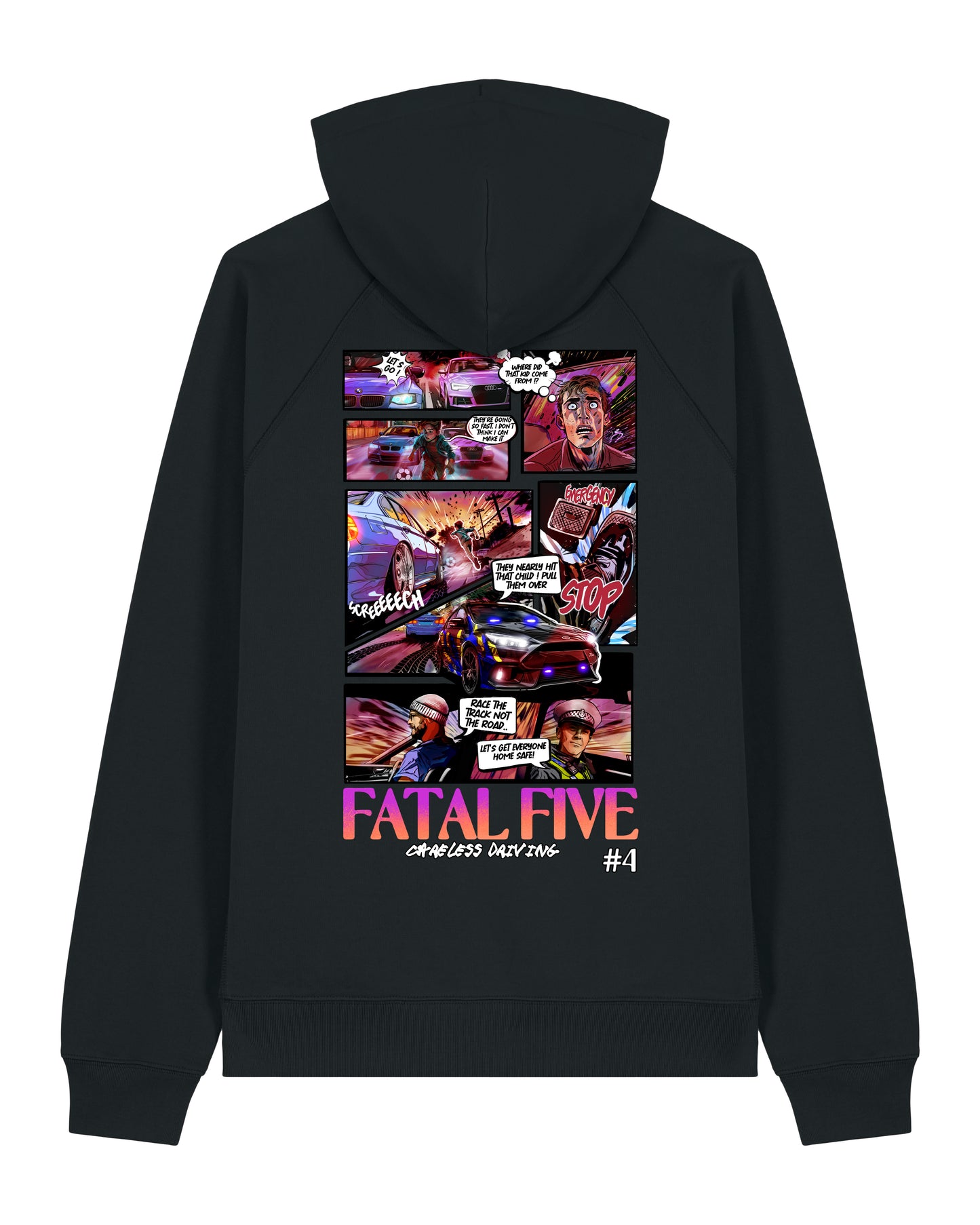 Fatal Five Careless Driving Premium Hoodie Black