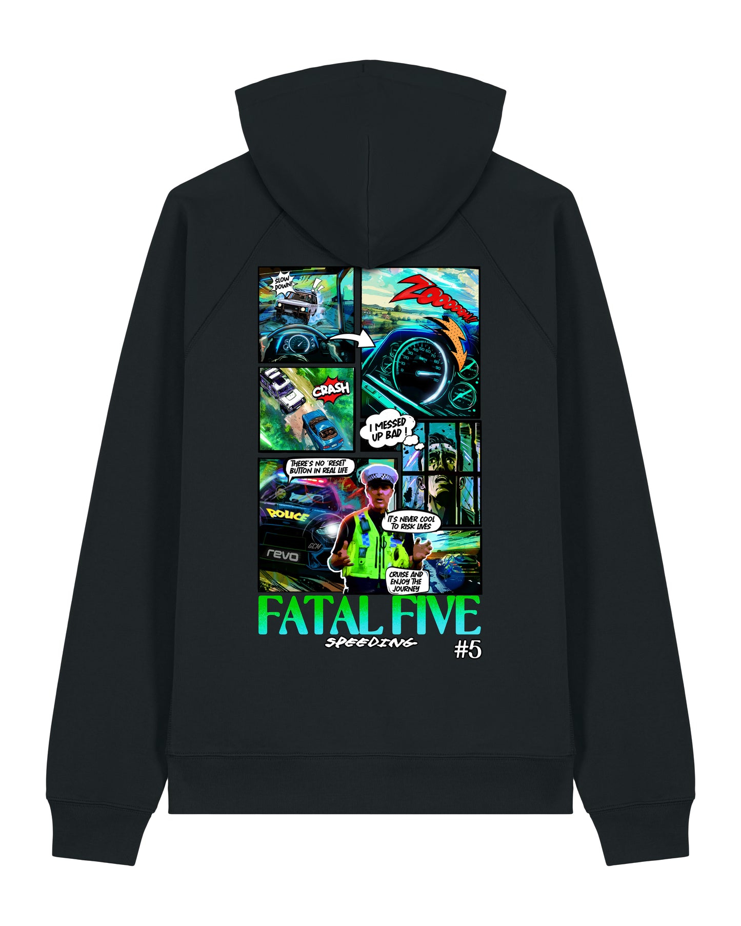 Fatal Five Speeding Premium Hoodie Black