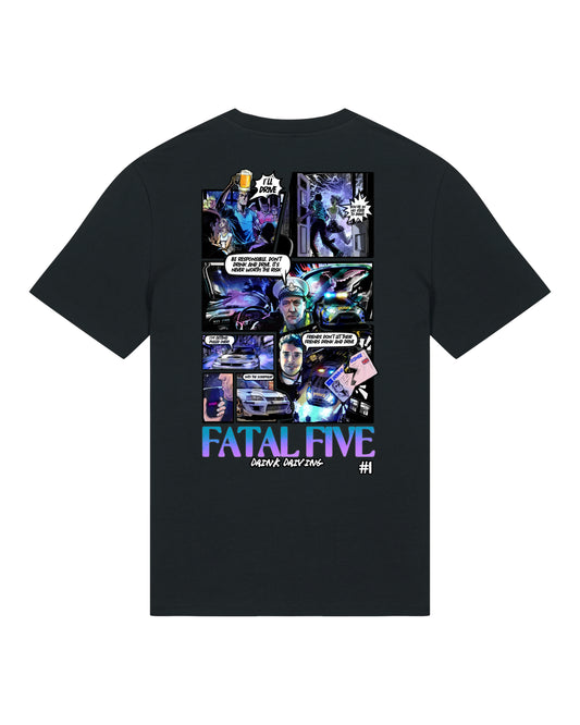 Fatal Five Drink Driving T-Shirt Black (SX701)