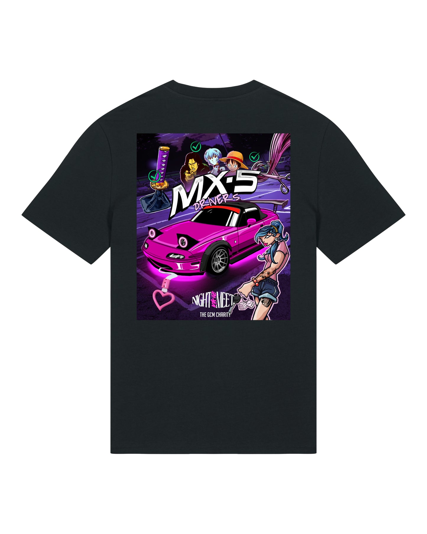 Nightmare Meets MX-5 T-Shirt Black (SX701)