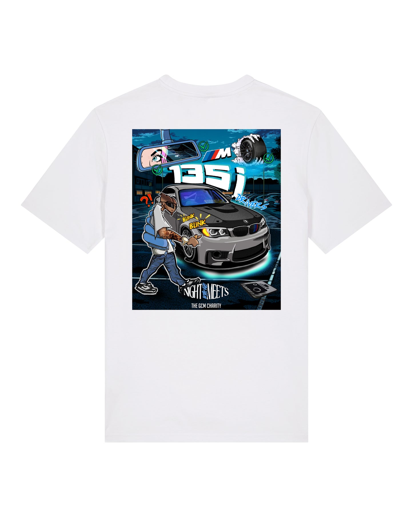 Nightmare Meets M135i T-Shirt White (SX701)