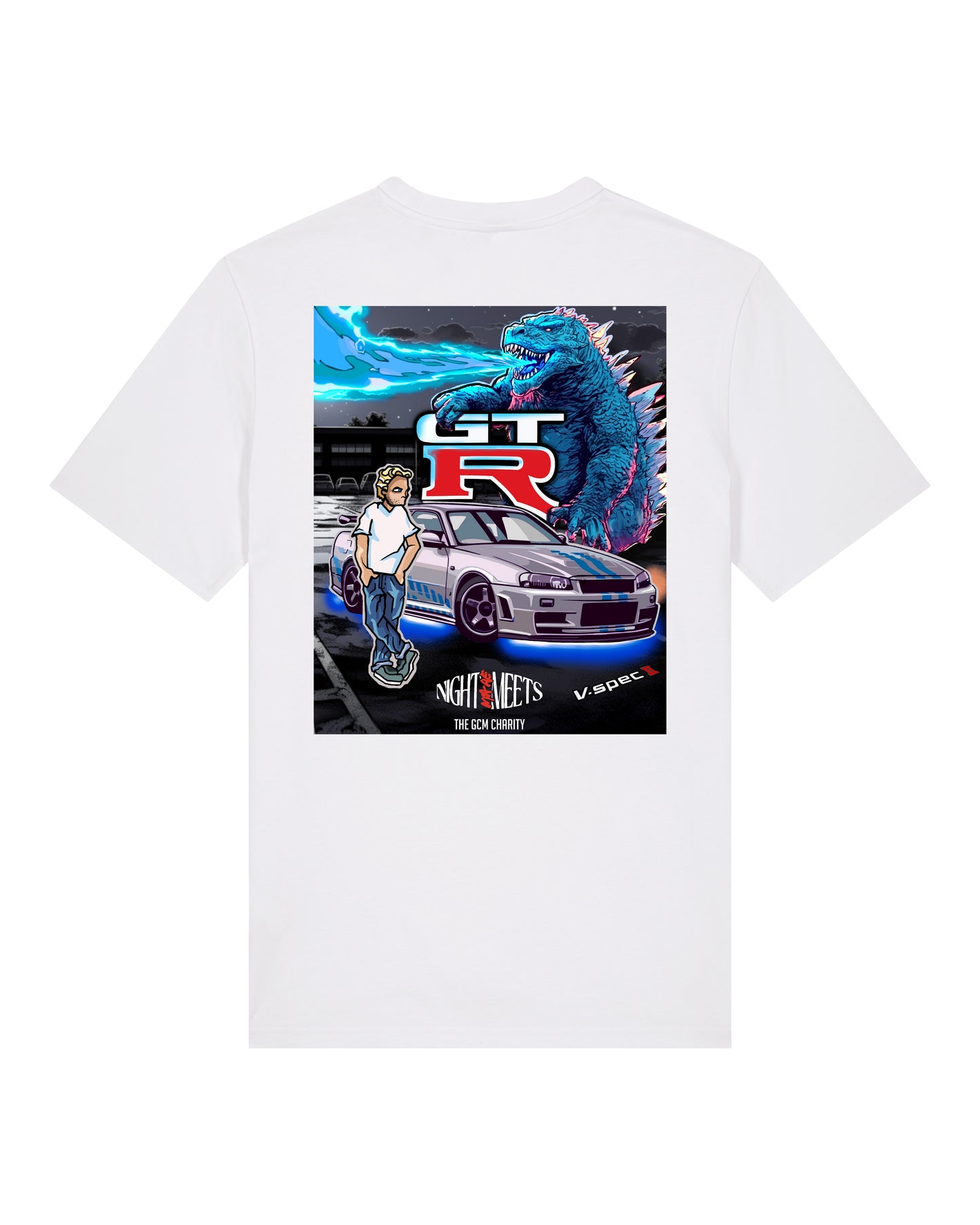 Nightmare Meets GTR T-Shirt White (SX701)