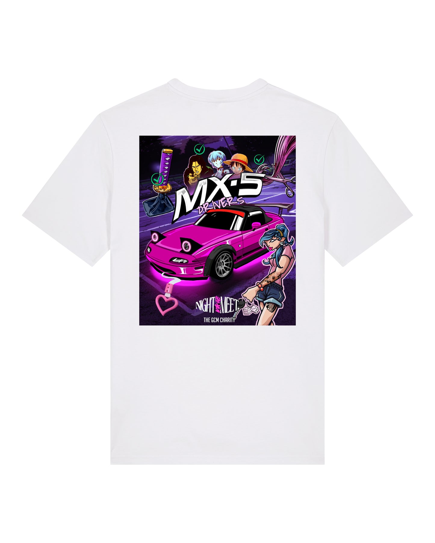 Nightmare Meets MX-5 T-Shirt White (SX701)