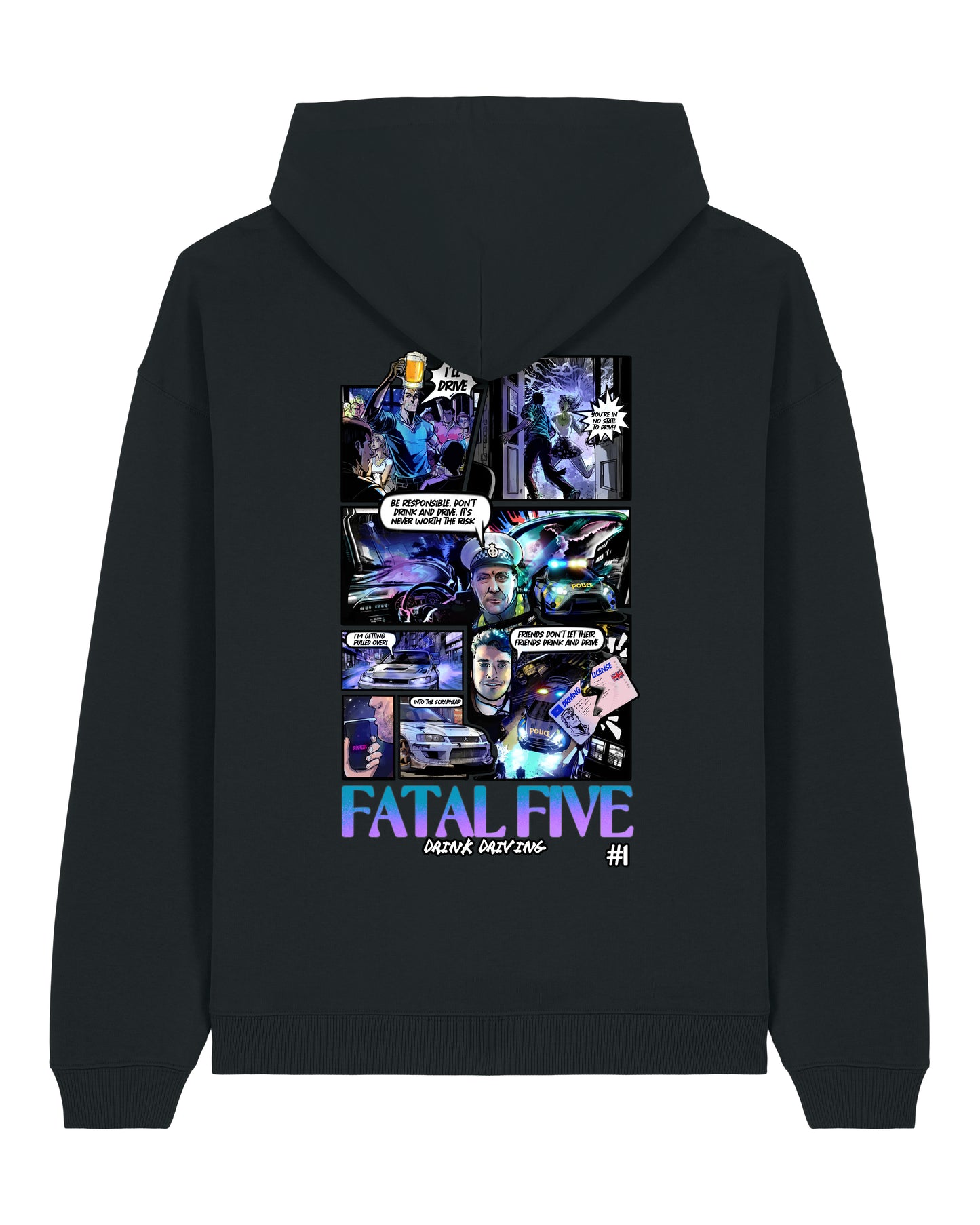 Fatal Five Drink Driving Premium 707 Hoodie Black