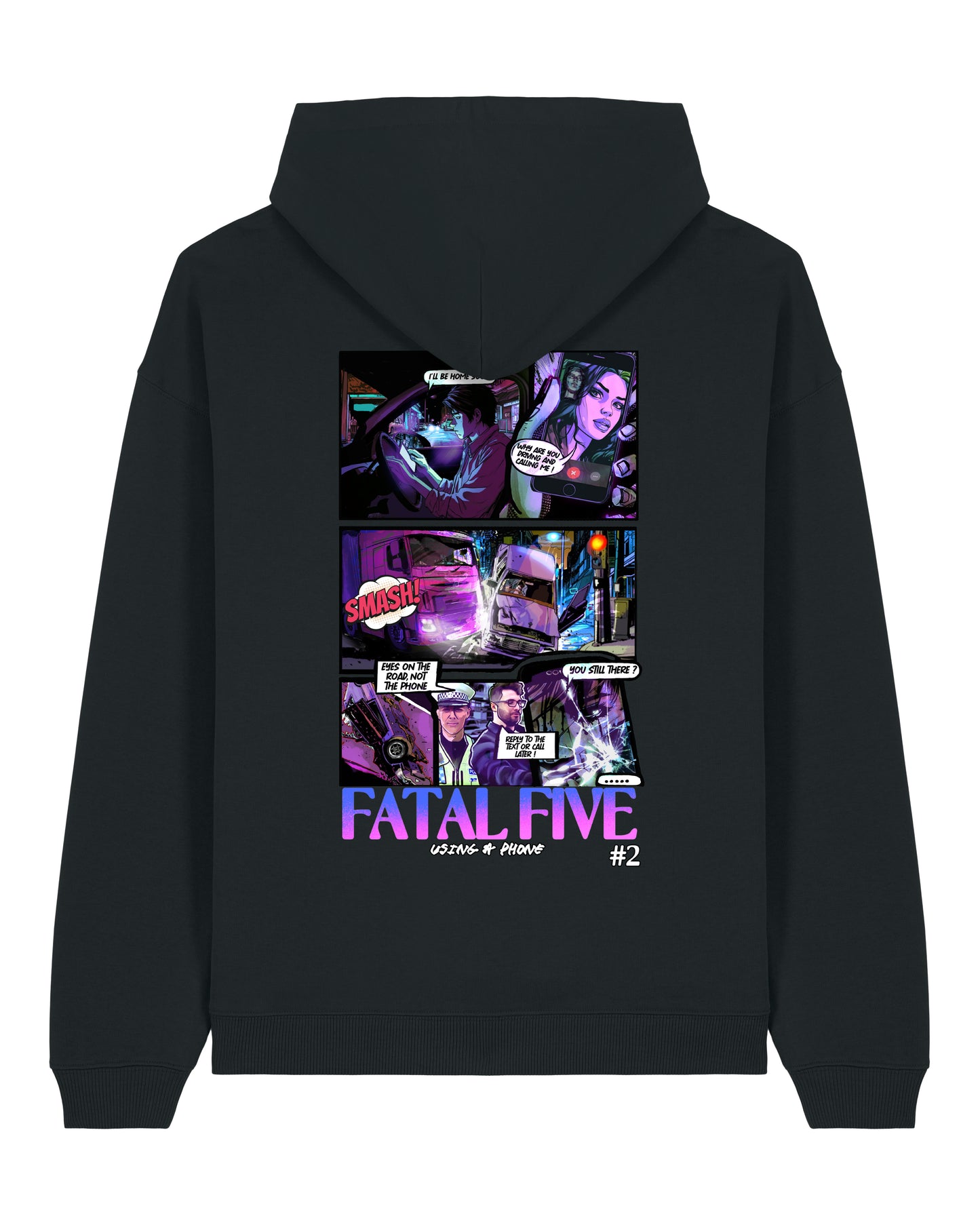 Fatal Five Using a Phone Premium 707 Hoodie Black