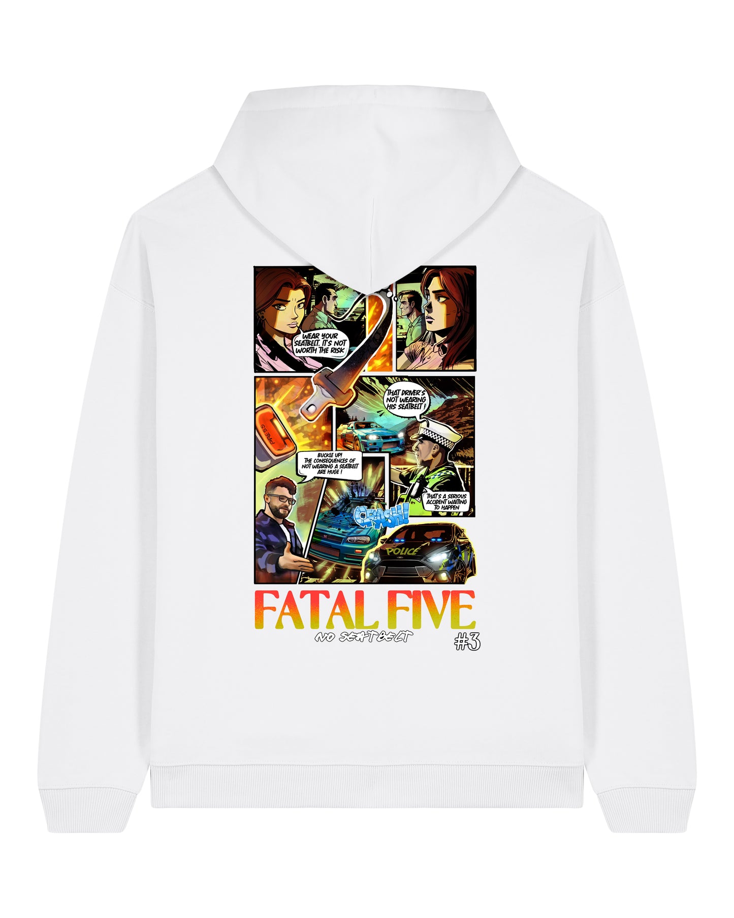 Fatal Five No Seat Belt Premium 707 Hoodie White