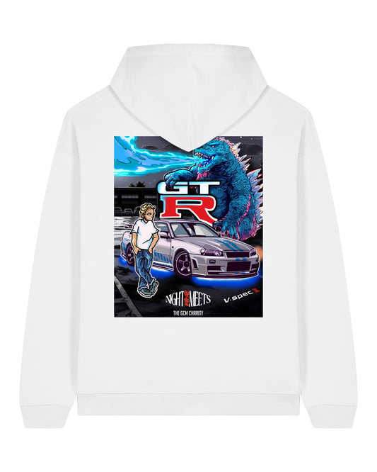 Nightmare Meets GTR Hoodie White (SX707)