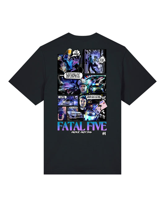 Fatal Five Drink Driving T-Shirt Black (SX714)