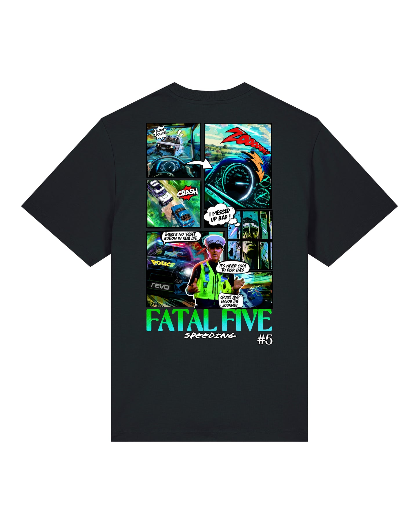 Fatal Five Speeding T-Shirt Black (SX714)