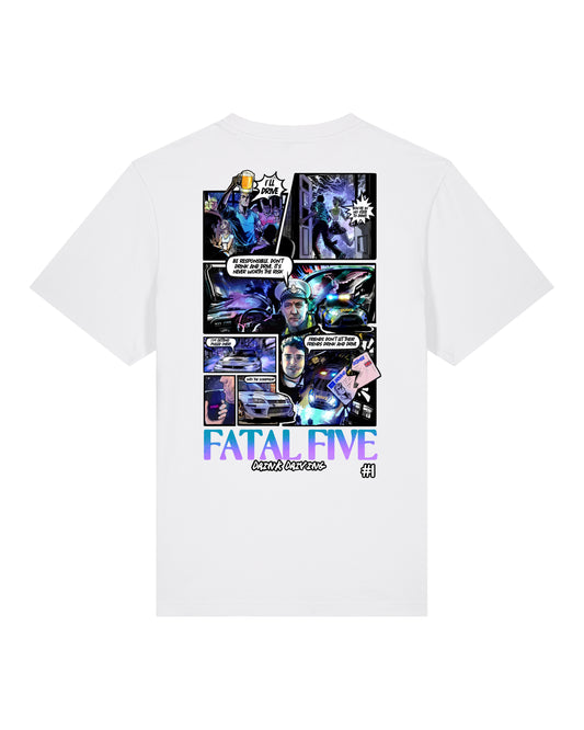 Fatal Five Drink Driving T-Shirt White (SX714)