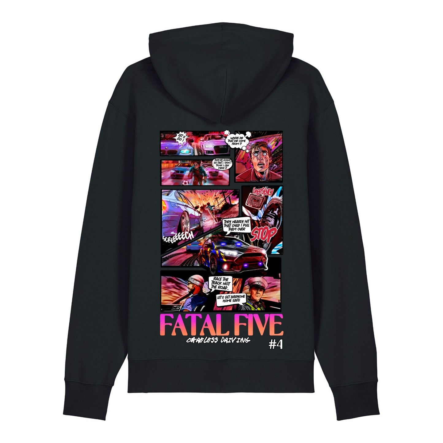 Fatal Five Careless Driving Hoodie Black (SX705)